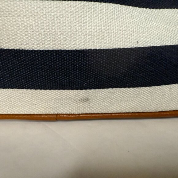 MICHAEL Michael Kors Navy and White Striped Tote - Picture 7 of 13